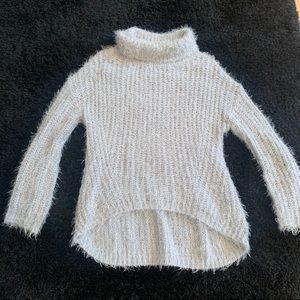 Gray Fuzzy Turtleneck